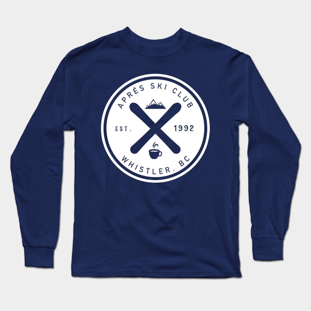 Apres Ski Club Whistler Long Sleeve T-Shirt by PositiviTEES